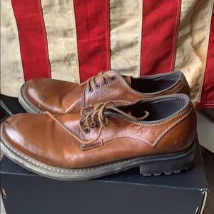 Leather Kenneth Cole peaky blinders style shoes